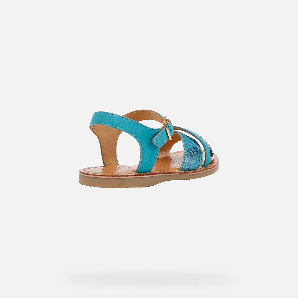 Sandalias Geox Menina Turquesa - Eolie - JQCPD5791